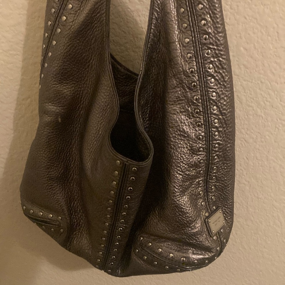 Studded Leather Shoulder Bag